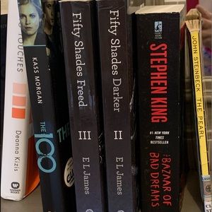 Several books for sale.